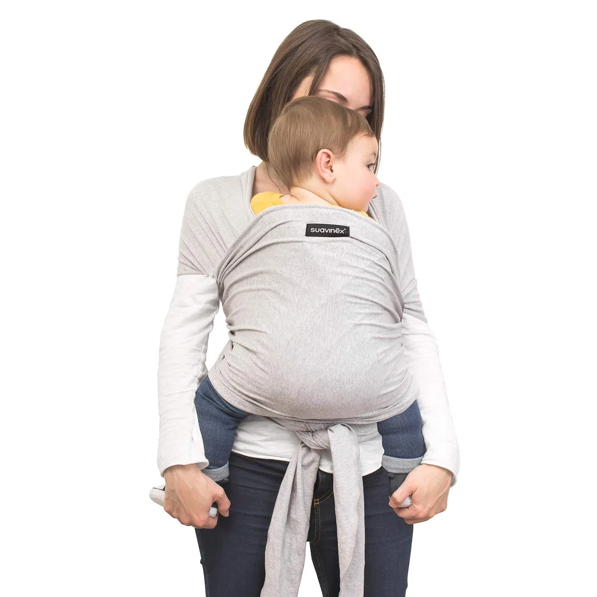 Suavinex 400870 Baby Wrap Fascia Portabebè Elastica - Grigio