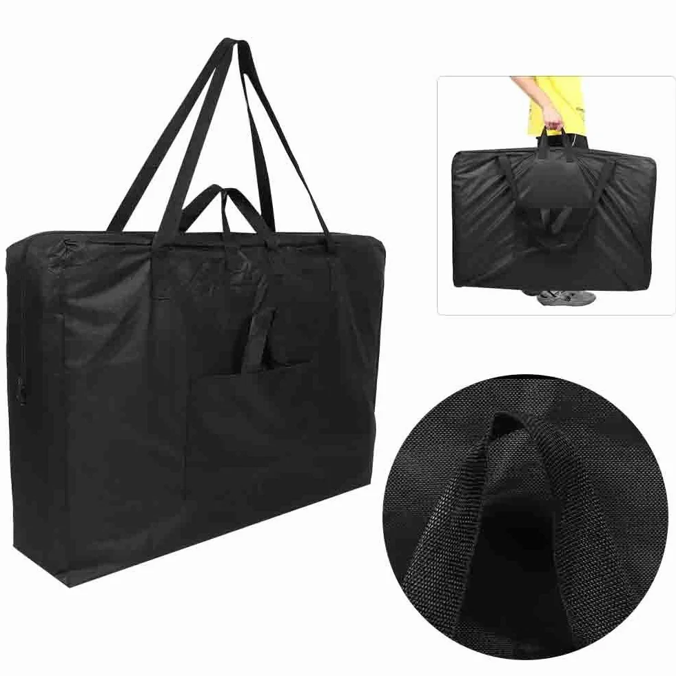 Borsa portaoggetti per lettino da massaggio di grande capacità, Borsa per lettino da massaggio professionale, Borsa a tracolla portatile in tela per lettino da spa