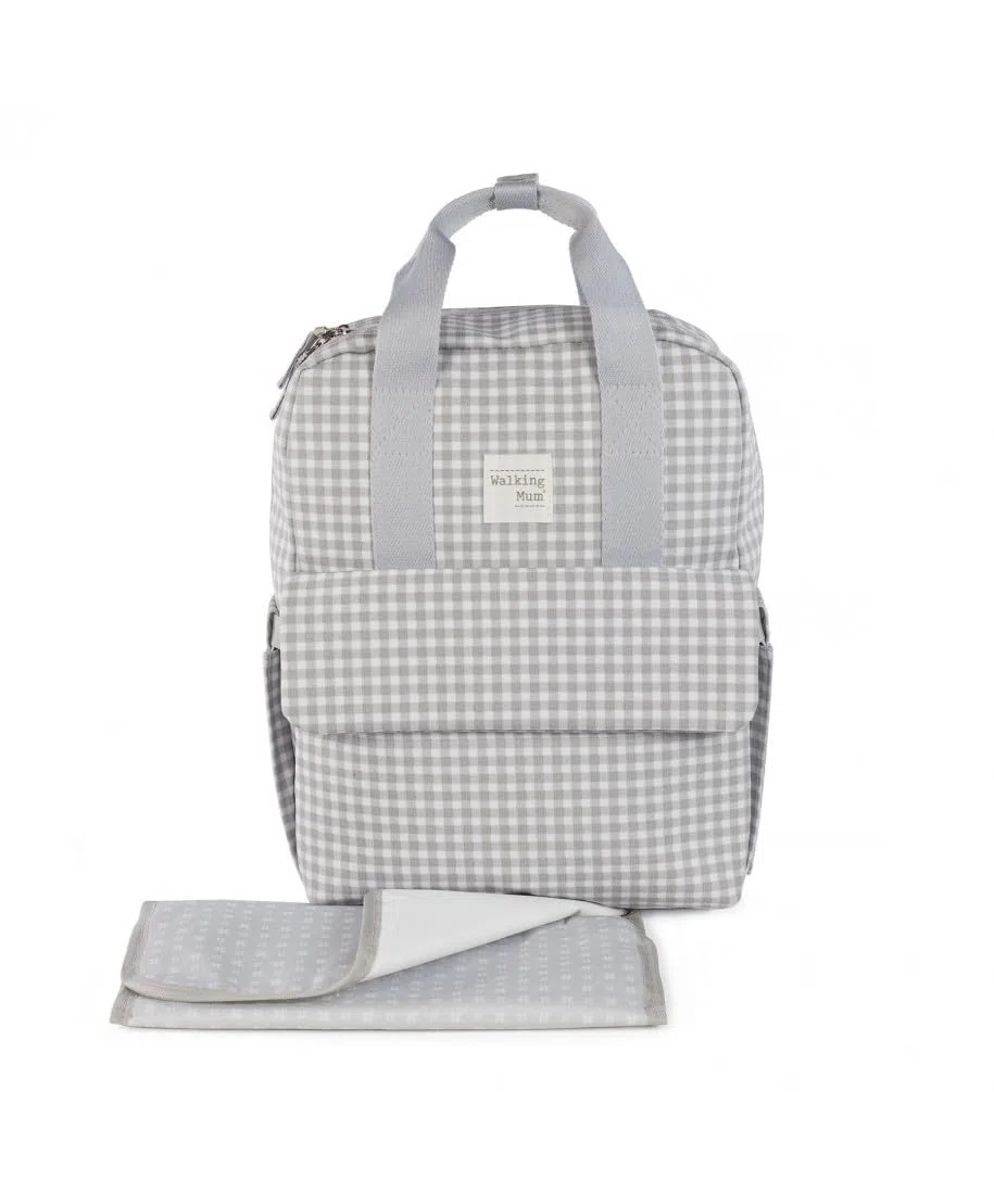 ZAINO I LOVE VICHY GRIGIO PASITO A PASITO