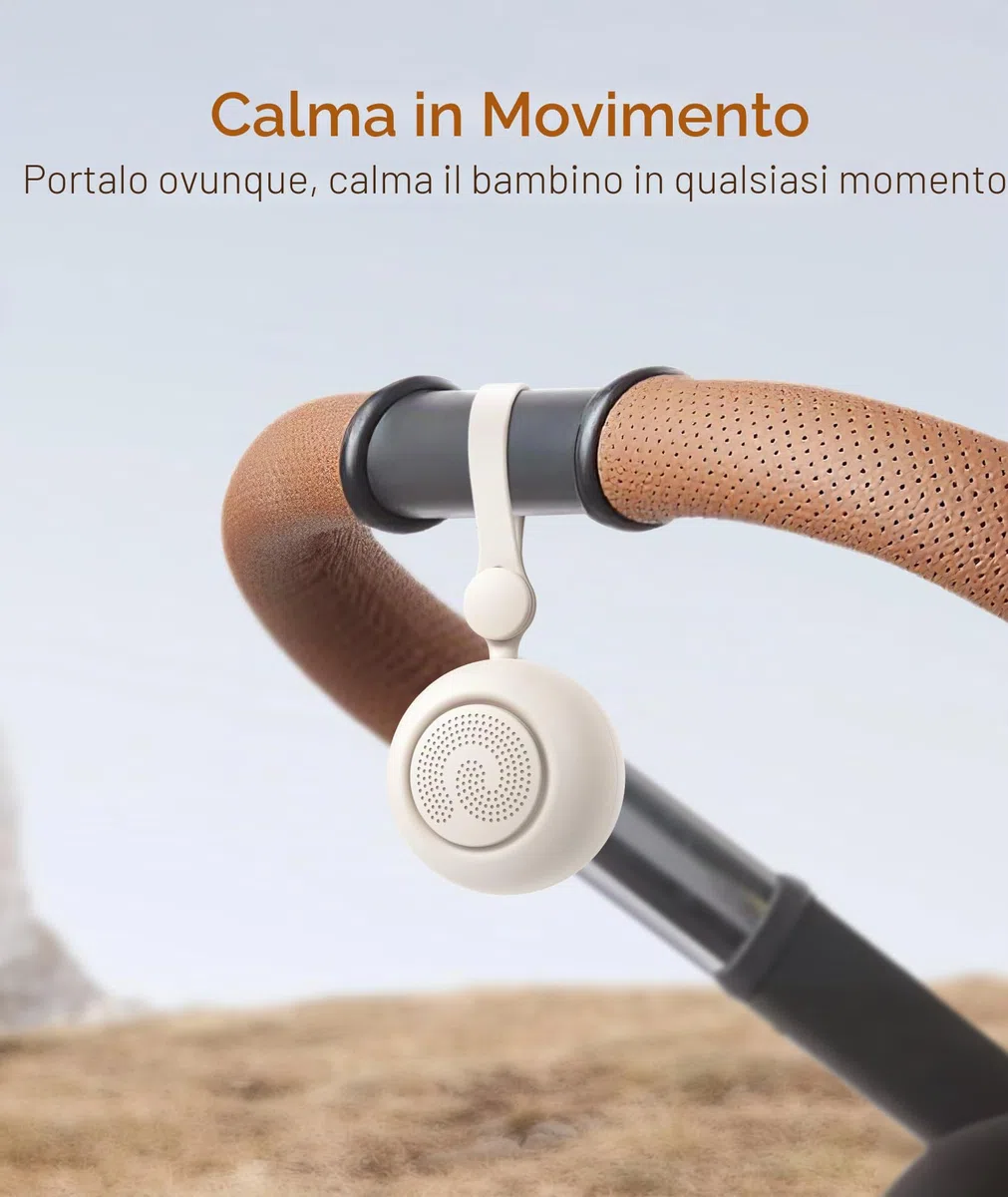 Dreamegg Sleep Lite 1 Macchina Rumore Bianco, Portatile Rumori Bianchi per Neonato con 19 Suoni Rilassanti, Macchina Rumori Bianchi Ricaricabile USB-C con Luci Notturne, 30 Volume, Regali Neonati