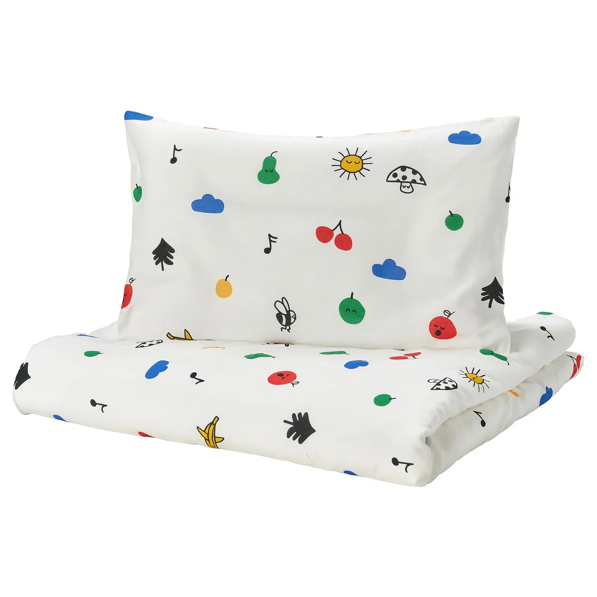 ProTuning GRÖNFINK Copripiumino 1 federa per lettino, multicolore, 110 x 125/35 x 55 cm