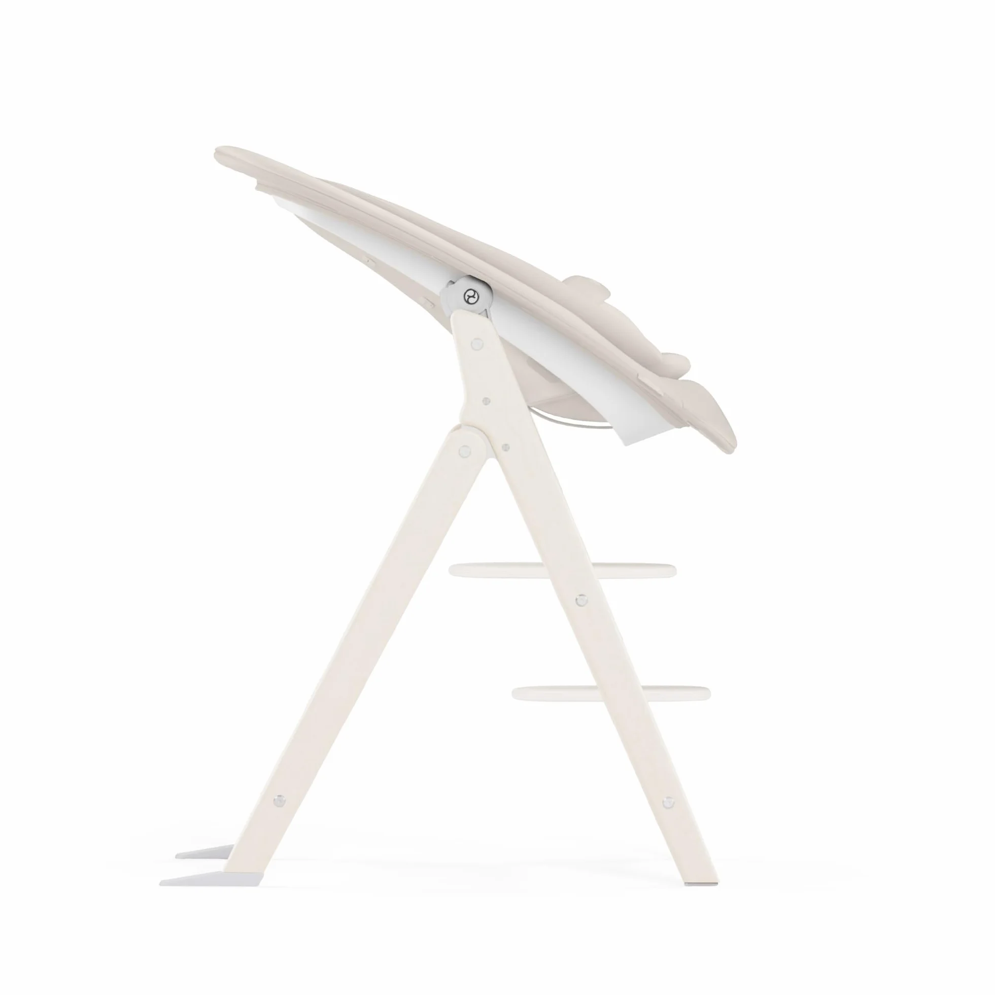 CYBEX Gold CLICK & FOLD Set seggiolone 4in1, cresce con il bambino, dalla nascita fino a 99 anni, incl. Gold Bouncer Nest, set per neonati e vassoio, legno di faggio/cotone/plastica, Light Natural