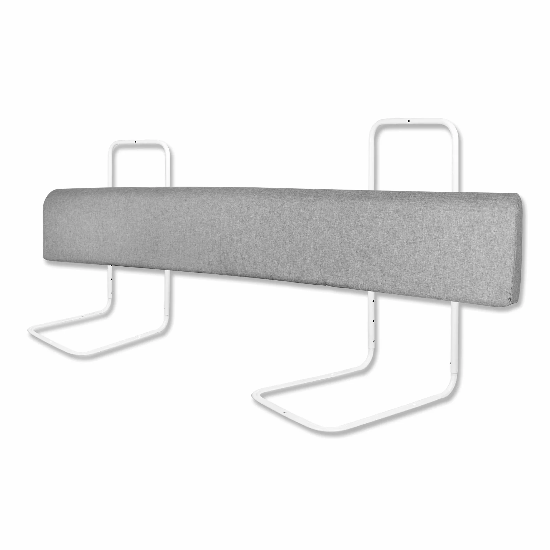 Froadp Sponde Letto Bambini Protezione Anticaduta del Letto Altezza Regolabile Protezione del Bordo Letto con Cerniera e Bottone Automatico Protezione per Letto Portatile (150cm, Grigio Lino)