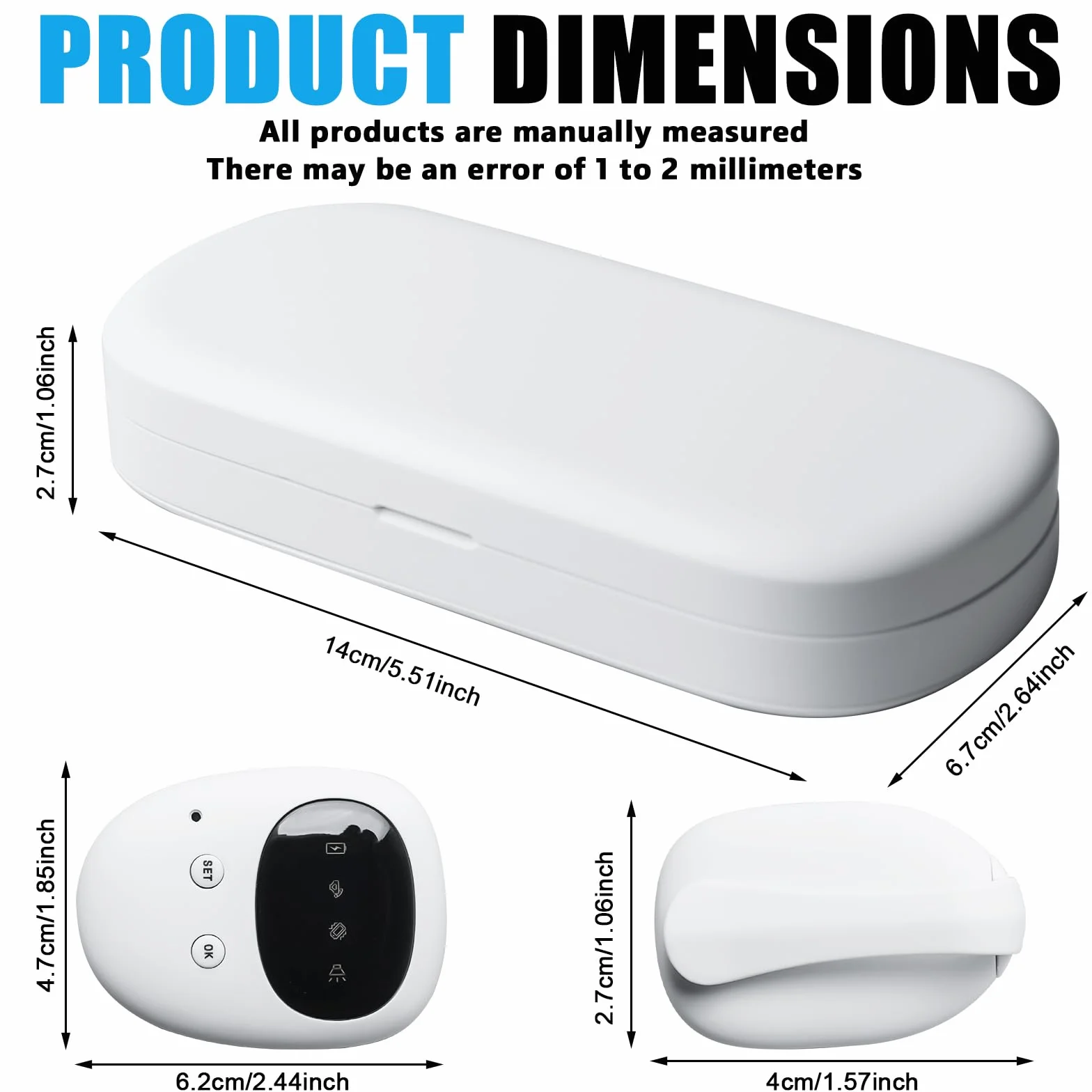 Allarme senza fili per bagnarsi sul letto, allarme wireless con ricevitore e trasmettitore a clip, allarme wireless per bagnarsi sul letto, ricaricabile USB per ragazzi Grils bambini vasino per la