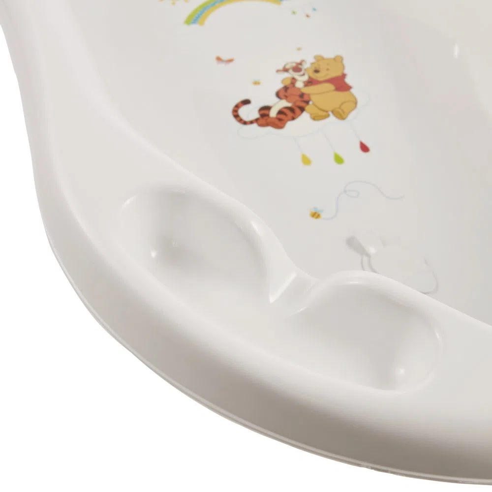 keeeper Winnie Ergonomische Babywanne mit Stöpsel, Ab 0 bis ca. 12 Monate, 84 cm, Maria, Weiß