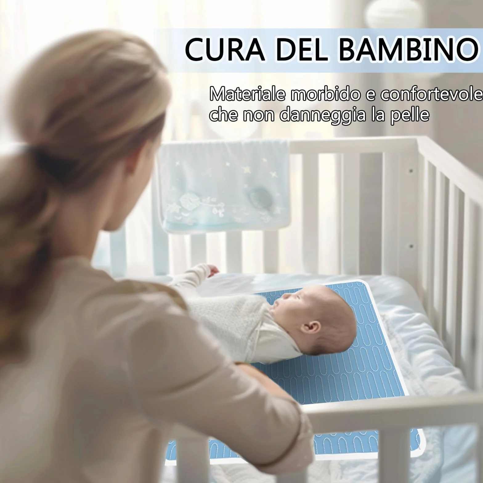 85 x 130cm Cuscinetti letto per incontinenza(Set di 4), Lavabile e Riutilizzabile Materasso Impermeabile Pad, Pee Pads per Adulti, Bambini, Anziani e Animali domestici