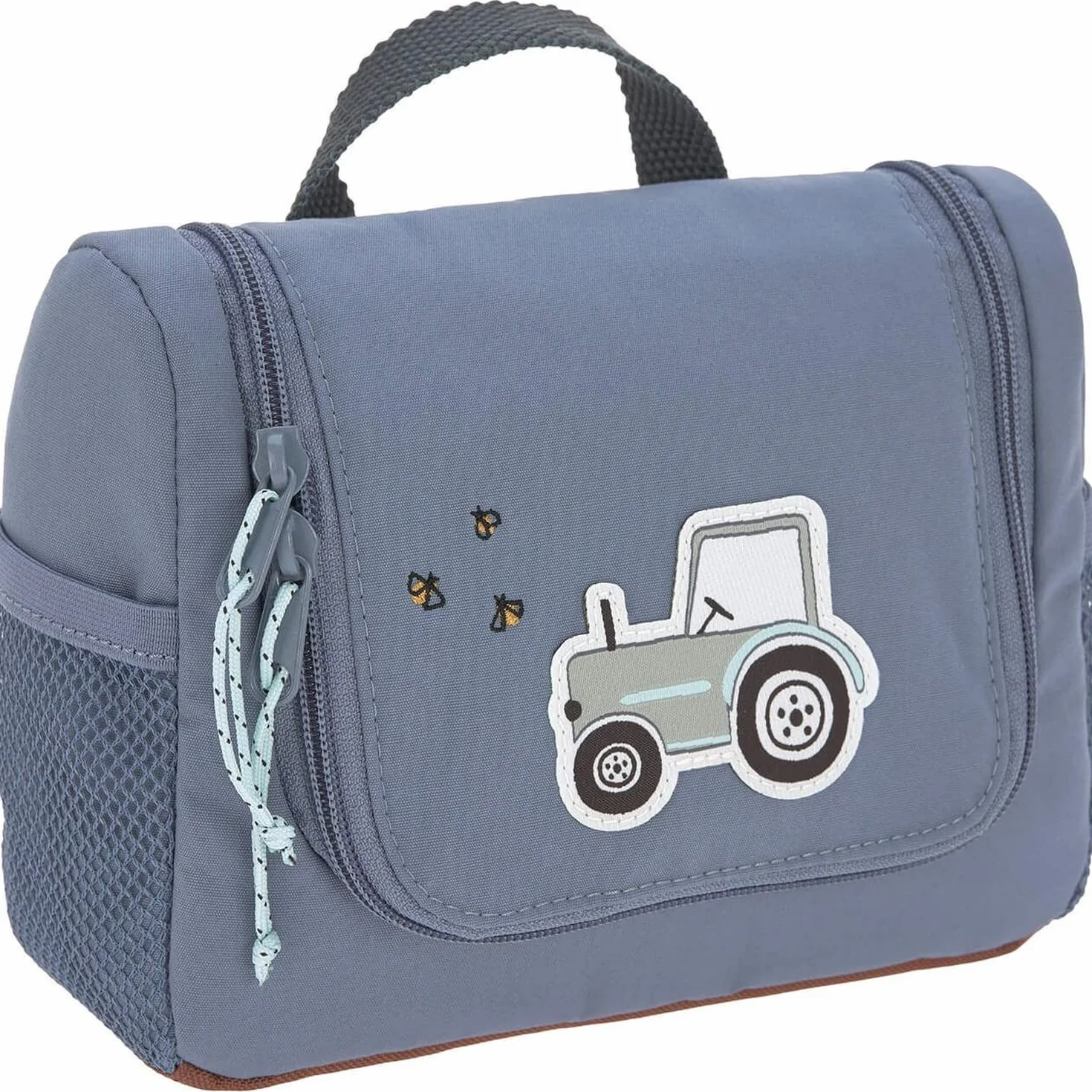 LÄSSIG Borsa lavaggio bambini appendere 20 cm Mini Washbag Adventure Tractor