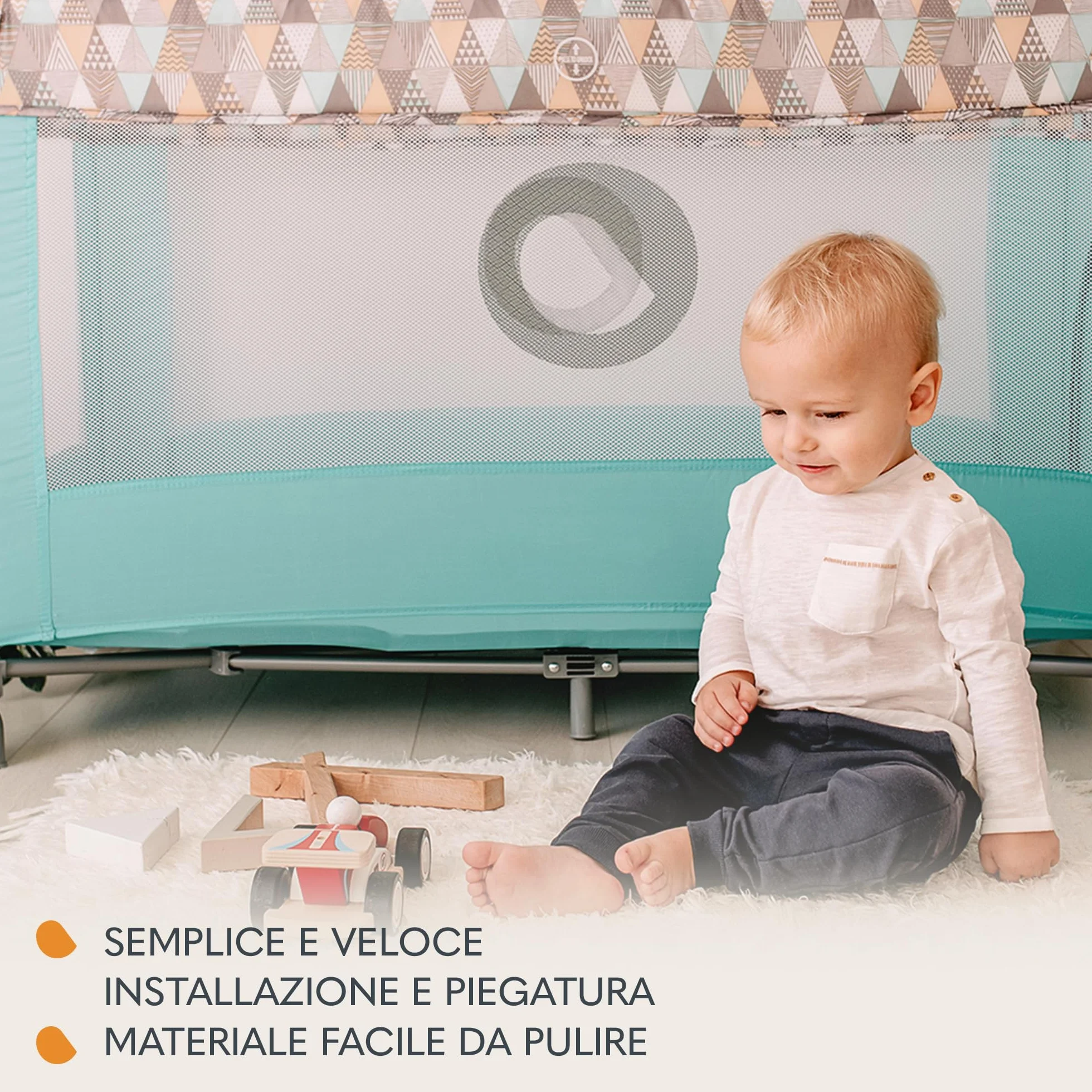 lionelo Stefi Lettino neonato da viaggio pieghevole con materasso, Dalla nascita fino a 3 anni, Borsa, Route