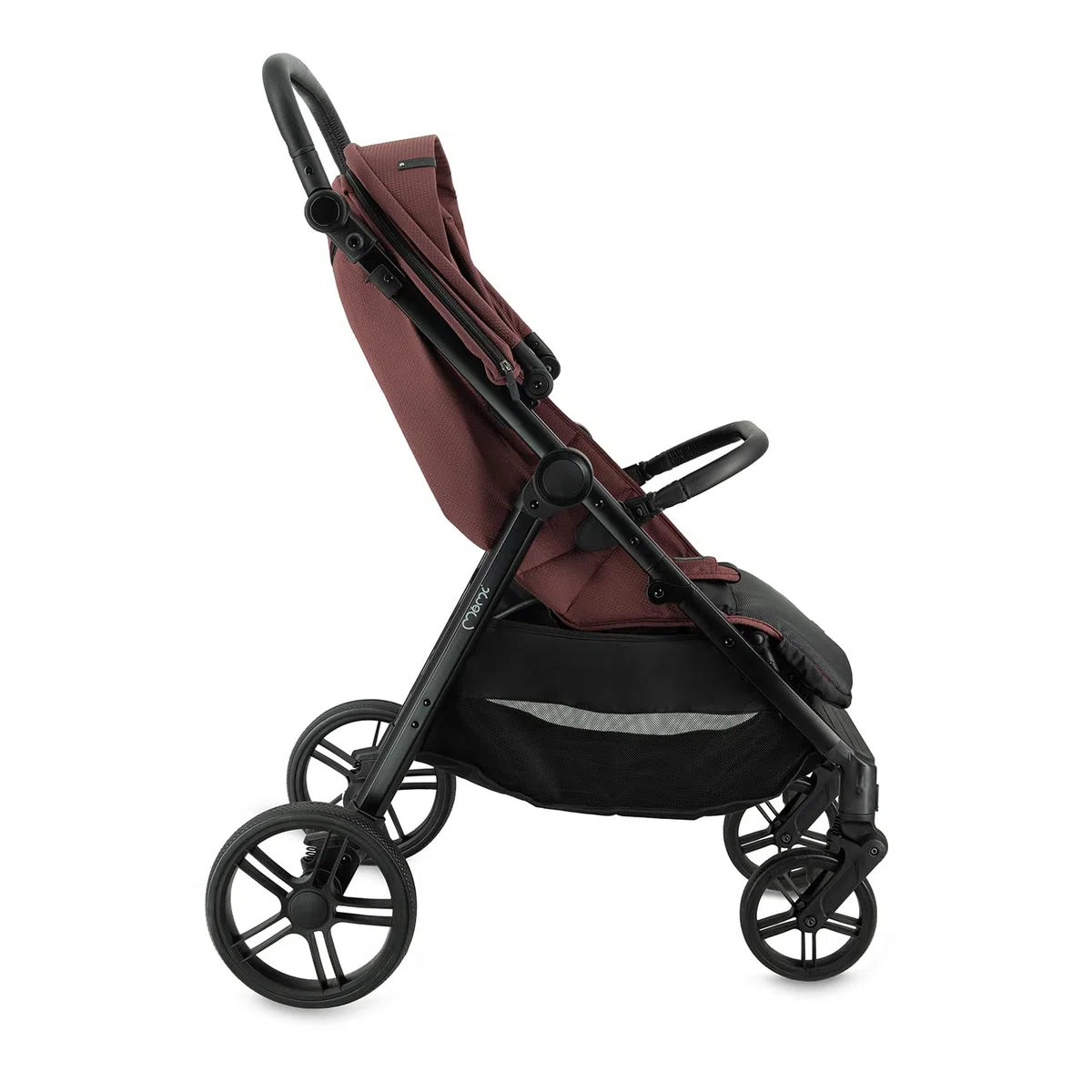 Il passeggino MoMi CLARA a partire da 6 mesi, fino a 22 kg di peso corporeo, cinture di sicurezza a 5 punti, coprigambe, portabicchieri, cestino per la spesa, borsa, zanzariera, telo parapioggia