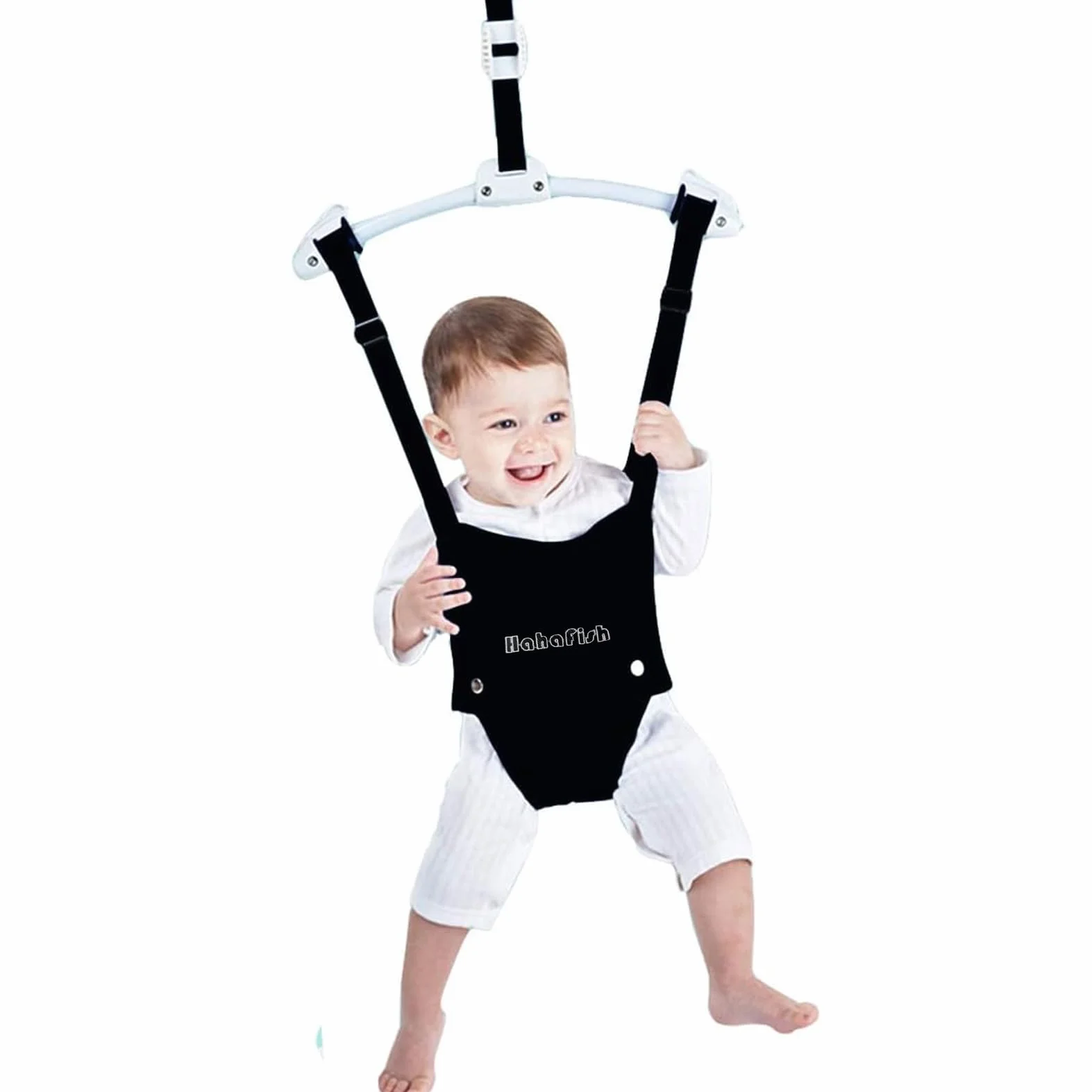 Set di ponticelli e buttafuori per la porta del bambino, con morsetto per porta, cinghia regolabile per bambini da 6 a 24 mesi, certificato CPC e CE