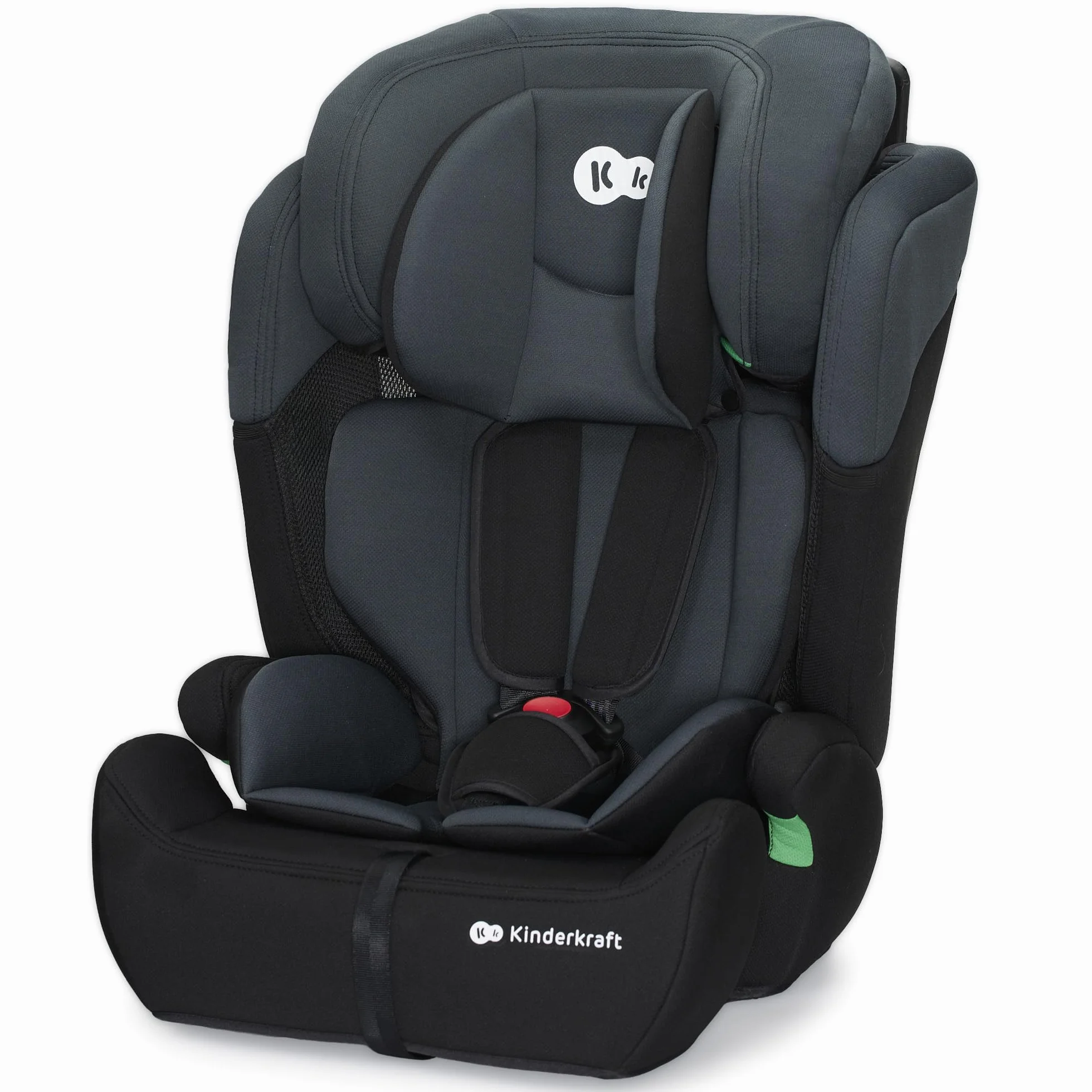 Kinderkraft COMFORT UP I-SIZE 76-150 cm Seggiolino auto 9-36 kg, Poggiatesta Regolabile di 11 livelli, Seduta spaziosa, Cinture di Sicurezza, Inserto modulare dotato, Gruppo 1/2/3, Nero