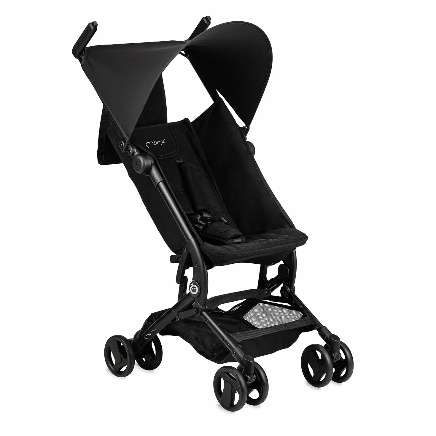 MoMi GRACE Passeggino leggero bambini 6 mesi pieghevole compatto viaggio cappottina parasole regolabile schienale reclinabile cintura 5 punti 15 kg zaino trasporto