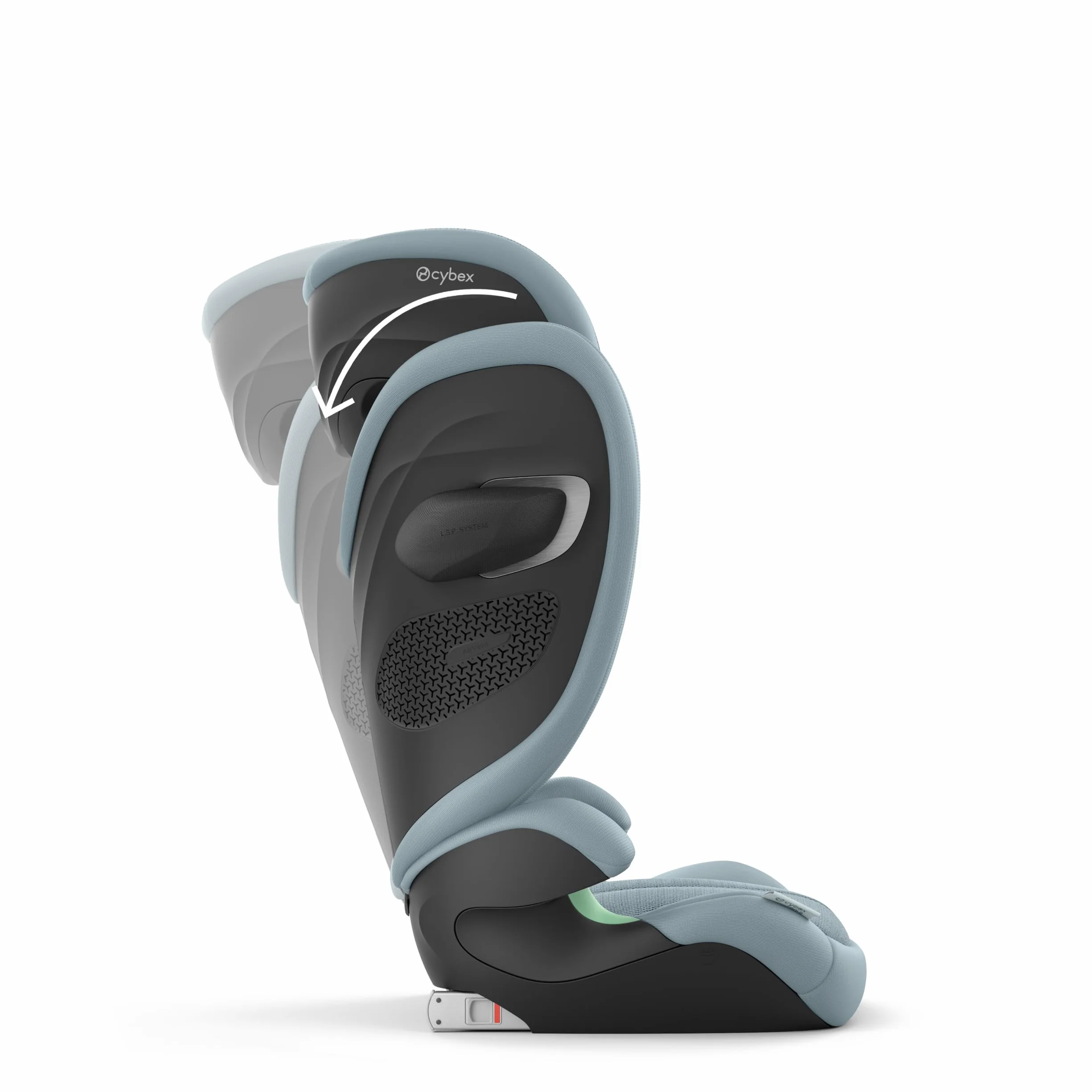 Cybex Solution G2 Plus/Stormy Blue-light blue PU1, Blu tempestoso, Soluzione G2, Plus